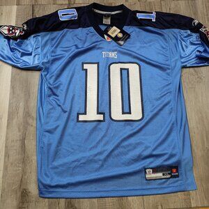 NFL Tennessee Titans #10 Vince Young Football Jersey NEW NWT Reebok Adult XL